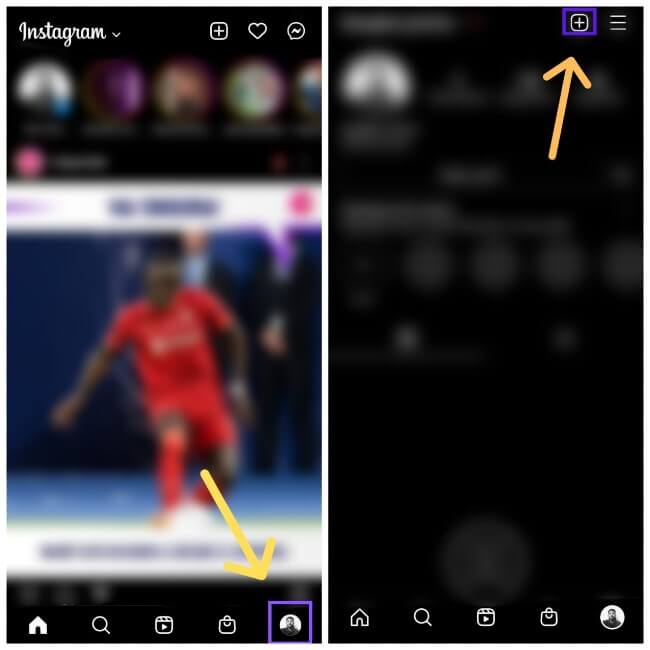 Instagram indicando nova publicação