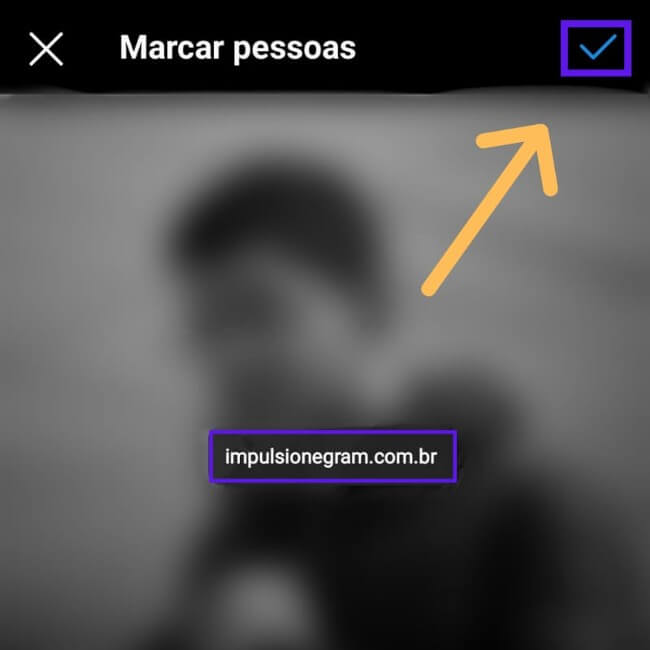 Selecionar perfil marcado na publicação instagram