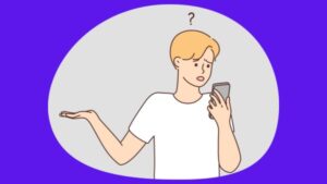Desenho representativo de homem sem entender porque Instagram está fechando sozinho