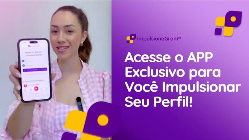 YouTube Video Thumbnail sobre o acesso ao painel de controle do ImpulsioneGram após comprar seguidores